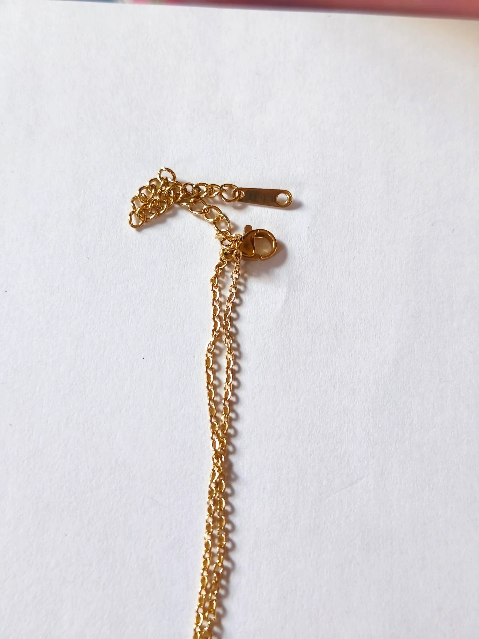Conjunto de trevo com gargantilha pulseira e brincos corrente dourada de aço – photo 10